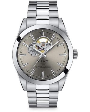 Tissot Gentleman Powermatic 80 Open Heart Watch 40Mm - Grey