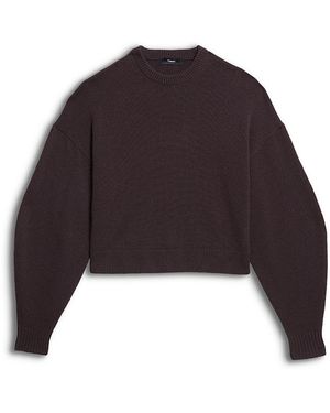 Theory Cashmere Crewneck Sweater - Brown