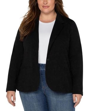 Liverpool Los Angeles Plus Super Stretch Ponte Blazer - Black