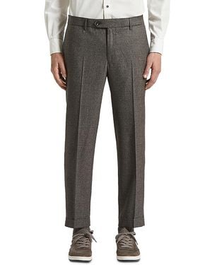 Peserico Curtain Style Wool Pants - Gray