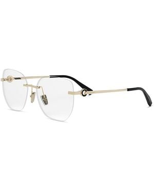 BVLGARI Geometric Eyeglasses, 56Mm - Multicolor