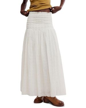 Free People Raven Solid Maxi Skirt - White