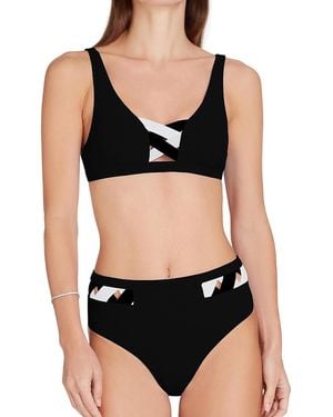 VALIMARE Martinique Bandage Bikini Bottom - Black