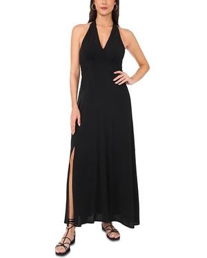 Vince Camuto Halter Beaded Back Maxi Dress - Black