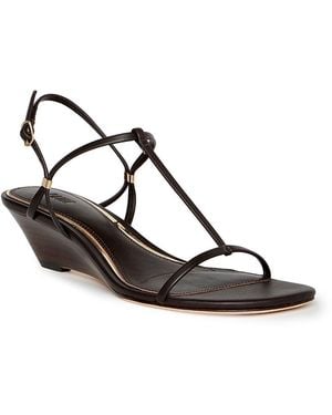 PAIGE Daryn Wedge Sandals - Metallic