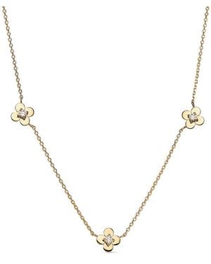 Ana Luisa Solid Mini Flower Station Necklace - Metallic