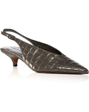 Aqua Gabby Pumps - Gray