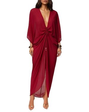 JLUXLABEL Longer Days Cover Up Dress - Red