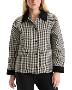 GOOD AMERICAN The Heritage Gingham Jacket - Gray