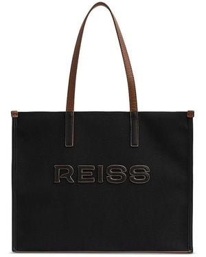 Reiss Lola Logo Tote - Black