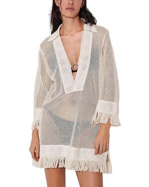 Reiss Fabienne Dress Swim Cover-Up - White