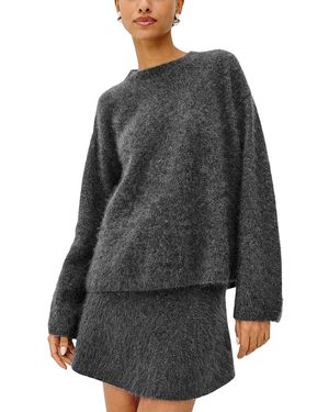 Rails Joel Wool Cashmere Crewneck Sweater - Gray