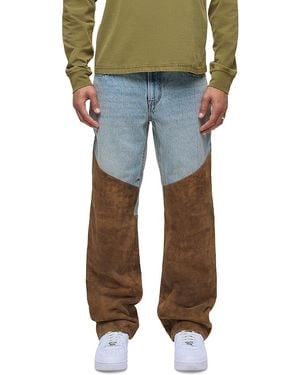 Hudson Jeans Denim Suede Work Pants - Blue
