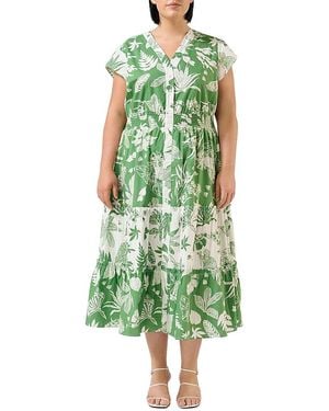 Estelle Amazonia Tiered Dress - Green
