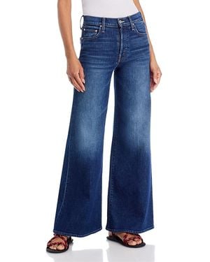 Mother The Tomcat Roller Skimp High Rise Wide Leg Jeans - Blue