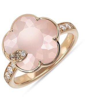 Pasquale Bruni Petit Joli Lunaire 18K Rose Lunar Garden Gem Ring With Diamonds, 0.23 Tcw - Pink