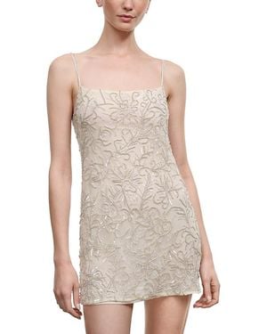 STAUD St Clair Embellished Mini Dress - White