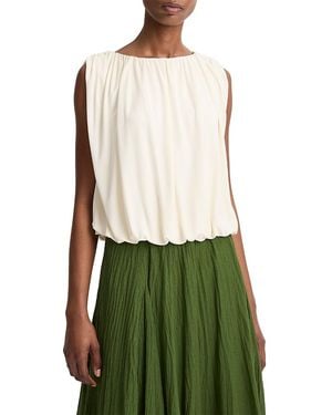 Vince Matte Jersey Bubble Top - Green