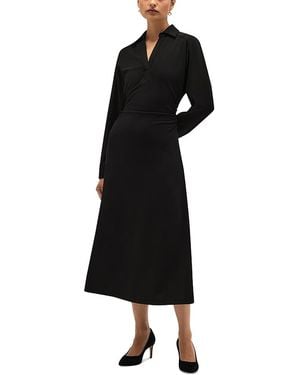 Hobbs Petula Collared Jersey Dress - Black