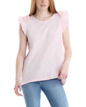 Wilt Clothing Short Sleeve Shrunken Boyfriend Tee - Multicolor