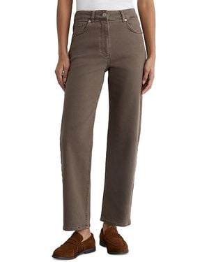 Reiss Selin Mid Rise Straight Ankle Jeans - Gray