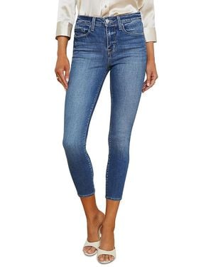 L'Agence Margot High Rise Cropped Skinny Jeans - Blue