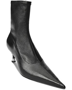 Alexander Wang Alexander Wang Fei 65 Stretch Leather Ankle Boots - Black