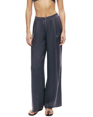 Nocturne Relaxed Straight-Leg Pants - Blue