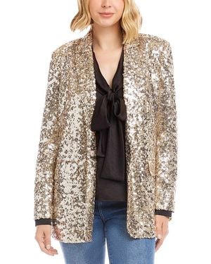 Karen Kane Sequin Blazer - Natural