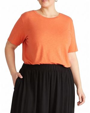 UNIVERSAL STANDARD Plus Light-As-Air Tee Rex - Black