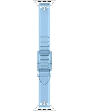 Tory Burch T Wrap Jelly Band For Apple Watch, 38-46Mm - Blue