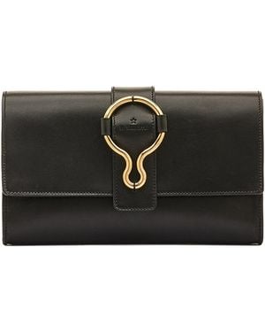 Il Bisonte Consuelo Leather Clutch - Black