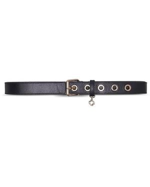 Maje Leather Belt - White