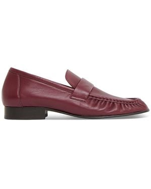 Mansur Gavriel Ruched Penny Loafers - Purple