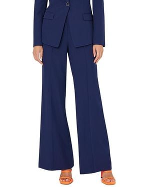MILLY Nash Cady Wide Leg Pants - Blue