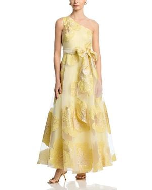 Eliza J Asymmetrical Belted Dress - Yellow
