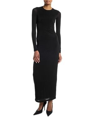 Wardrobe NYC Closet. Nyc Sheer Midi Dress - Black