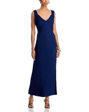 French Connection Ennis Satin Dress - Blue
