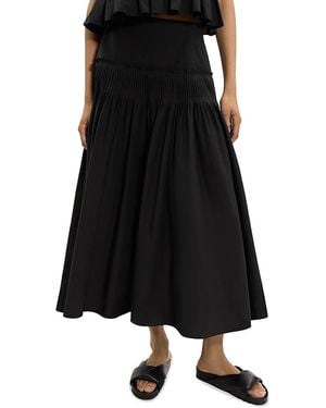 Theory Accordion Pleat Skirt - Black