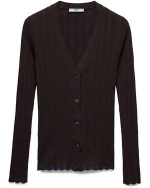 Prada Wool Cardigan - Black