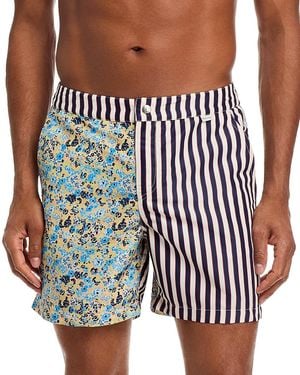 Paul Smith Henry Pool Mixed Pattern 5.25 Swim Shorts - Blue