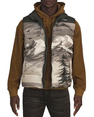 PRPS Whistler Quilted Vest Jacket - Brown