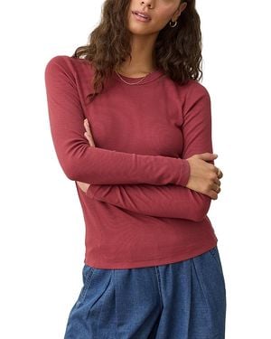 Marine Layer Lexi Crewneck Tee - Red