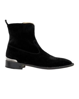 John Varvatos Regent Moc Zip Boots - Black