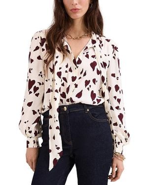 Phase Eight Paloma Heart Blouse - Red