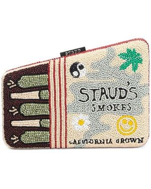 STAUD Carmella Beaded Clutch - Multicolor
