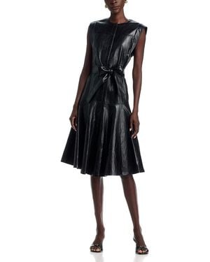 Kobi Halperin Brenda Faux Leather Dress - Black