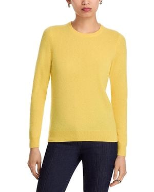 C by Bloomingdale's Cashmere C By Bloomingdale's Crewneck Cashmere Sweater - Yellow