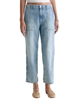 AG Jeans Analeigh Mid Rise Utility Jeans - Blue