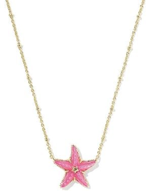 Kendra Scott Parker Starfish Pendant Necklace, 16-19 - Pink
